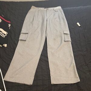 White Fox Boutique Gray Wide Leg Pants